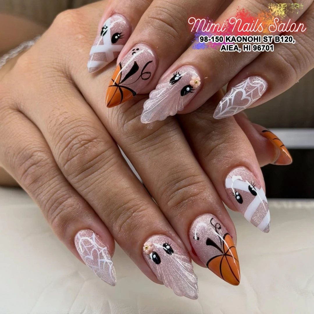 Halloween nail art design